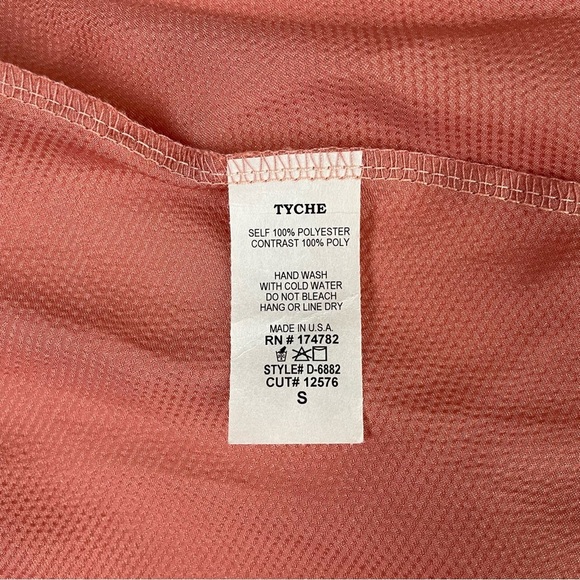 Vici Ansley Satin Colorblock High Low Tyche Maxi Dress Nude Peach - Picture 10 of 13